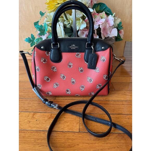 COACH MINI BENNETT SATCHEL IN BADLANDS FLORAL PRINT COATED CANVAS (u300 - Picture 1 of 9